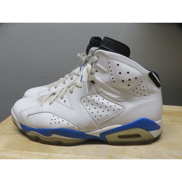 Nike Air Jordan 6 Sport Blue Size 13 Shoes 384664 107 - missing back loops main image 12